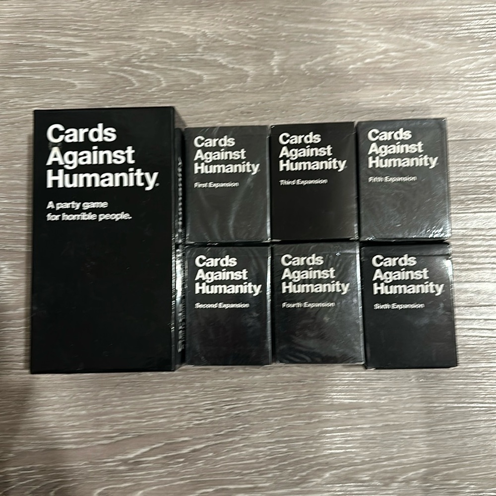 Cards of Humanity original and 6 expansions